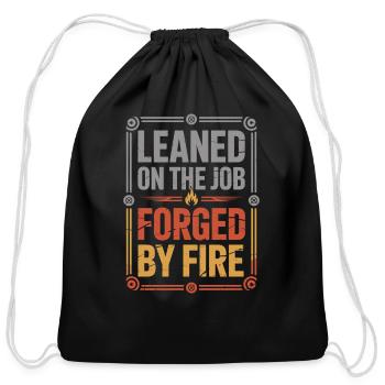 Welding Apprentice Blue Collar Training Sparks Fly - Cotton Drawstring Bag - black - Front