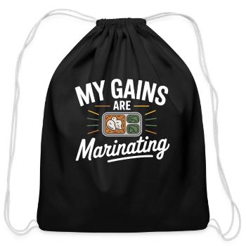 Prep Squad Meal Planner Food Organization Fitness - Cotton Drawstring Bag - black - Front