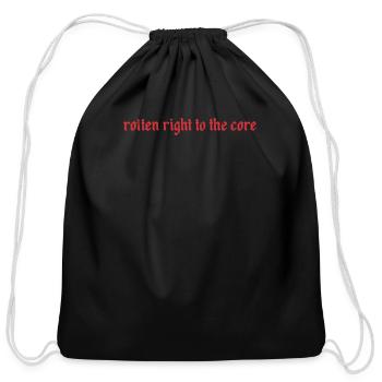Rotten right to the core - Cotton Drawstring Bag - black - Front
