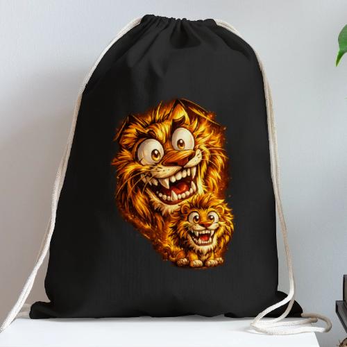 Crazy Double Lion Streetwear - Cotton Drawstring Bag
