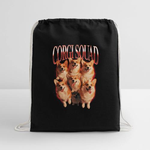 Corgi Squad Funny Dog Lover Vintage Shirt - Cotton Drawstring Bag