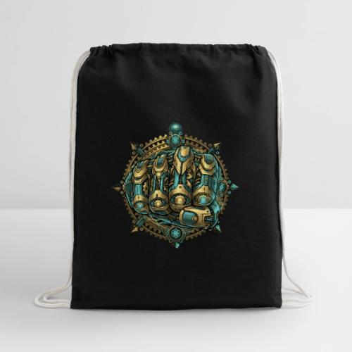 Cyberpunk Power Robot Hand - Cotton Drawstring Bag