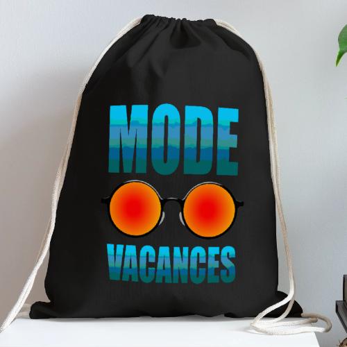 Vacation Mode Enabled - Cotton Drawstring Bag