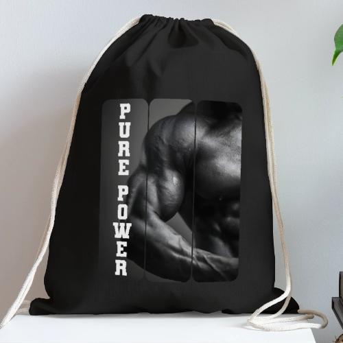 Bodybuilding: Pure Power - Cotton Drawstring Bag