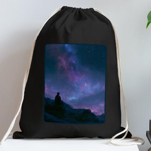 Stargazer Nebula Night Sky Art - Cotton Drawstring Bag