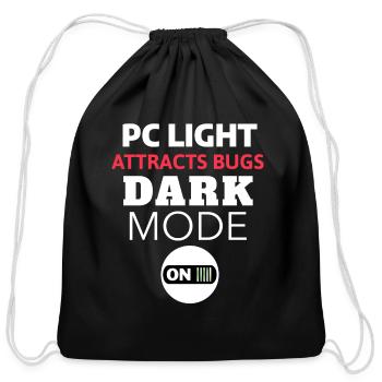 Funny Developer Joke - Cotton Drawstring Bag - black - Front