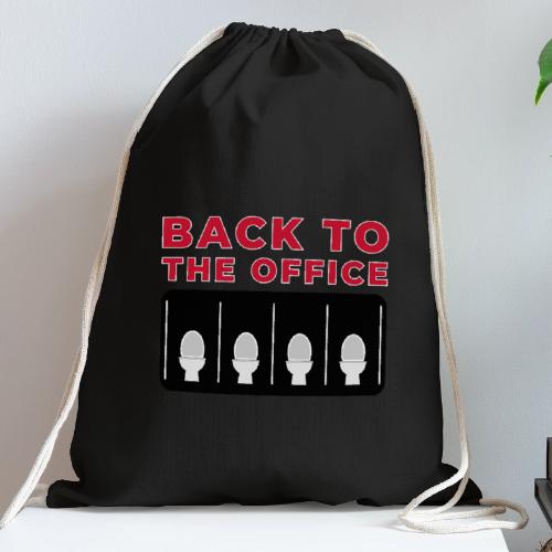 Back to the Office Satire Design - Cotton Drawstring Bag