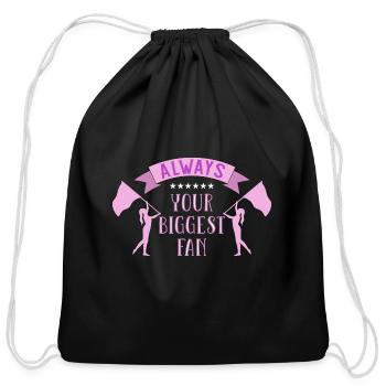 Color Guard Mom Dad - Cotton Drawstring Bag - black - Front