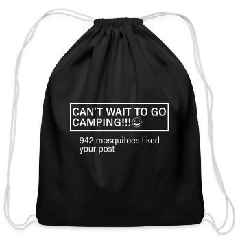 942 Mosquitoes Liked Your Post 2 - Cotton Drawstring Bag - black - Front