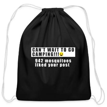 942 Mosquitoes Liked Your Post 3 - Cotton Drawstring Bag - black - Front