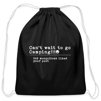 942 Mosquitoes Liked Your Post 4 - Cotton Drawstring Bag - black - Front