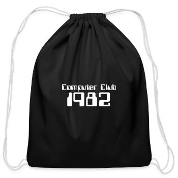 Computer Club 1982 - Cotton Drawstring Bag - black - Front