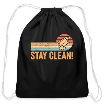 Soap Making Soap Maker - Cotton Drawstring Bag - black - Front