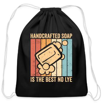 Soap Making Soap Maker - Cotton Drawstring Bag - black - Front
