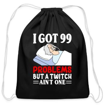 Anesthesiologist Anesthesiology - Cotton Drawstring Bag - black - Front