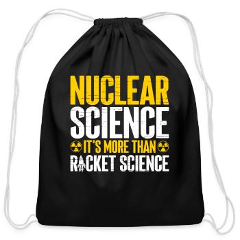 Nuclear Engineer - Cotton Drawstring Bag - black - Front