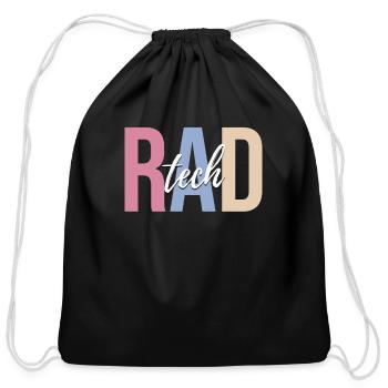 Radiologist Radiology Nuclear Radiation - Cotton Drawstring Bag - black - Front