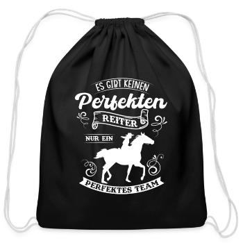Horse Arrest, Horse, Equestrian Sport - Cotton Drawstring Bag - black - Front