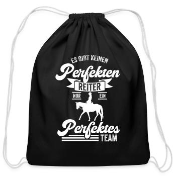 Horse Arrest, Horse, Equestrian Sport - Cotton Drawstring Bag - black - Front