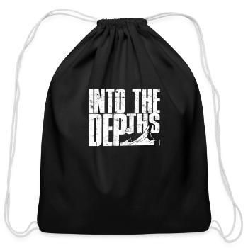 Into the Depths - Canyon - Cotton Drawstring Bag - black - Front