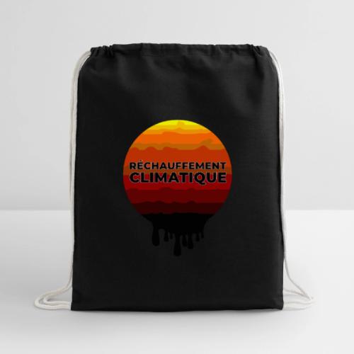 Global warming - Cotton Drawstring Bag