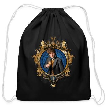 Fantastic Beasts Newt Scamander - Cotton Drawstring Bag - black - Front
