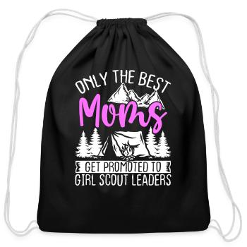 Scouting Mom Girl Scout Leader Mothers Day Mama - Cotton Drawstring Bag - black - Front