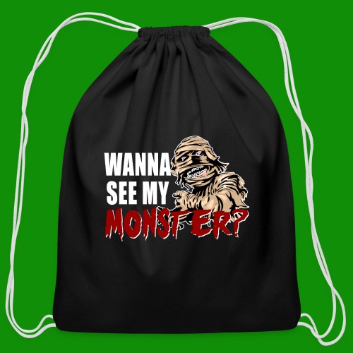 Wanna See My Monster - Cotton Drawstring Bag