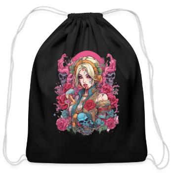 Hard Core - Cotton Drawstring Bag - black - Front