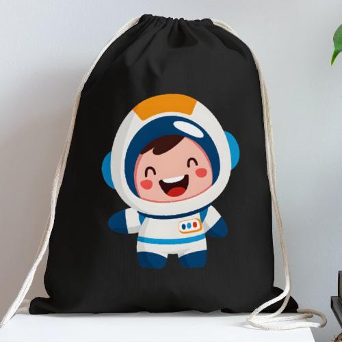 Joyful Baby Astronaut - Cotton Drawstring Bag