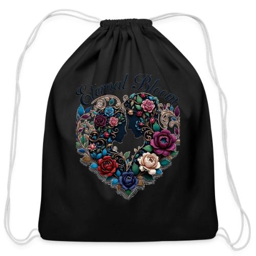 Eternal Bloom Embrace T-Shirt - Cotton Drawstring Bag
