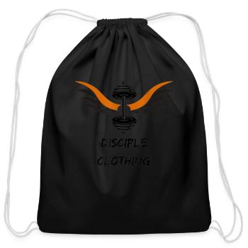 Disciple Clothing Faith Dedication Fitness - Cotton Drawstring Bag - black - Front