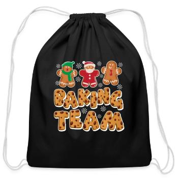 Baking Team Cookies Baking Lovers Baking - Cotton Drawstring Bag - black - Front