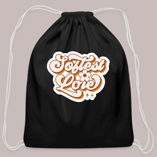 Softest Lore Bubble Letters - Cotton Drawstring Bag