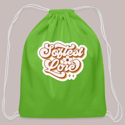 Softest Lore Bubble Letters - Cotton Drawstring Bag