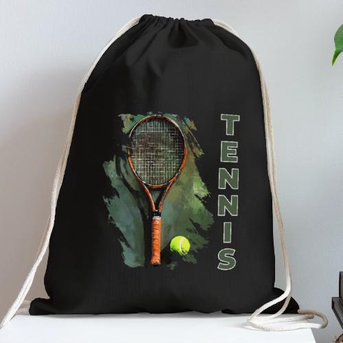 Tennis Precision Strike - Cotton Drawstring Bag