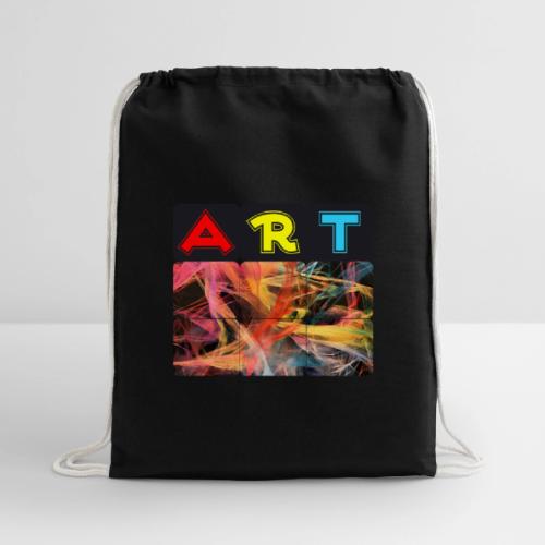 Chaotic Threads of Art - Cotton Drawstring Bag