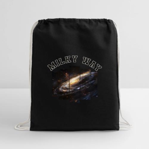 Milky way galaxy - Cotton Drawstring Bag