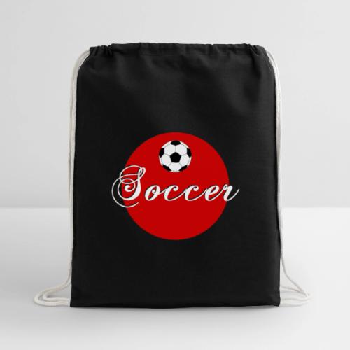 Soccer: Goal Circle - Cotton Drawstring Bag