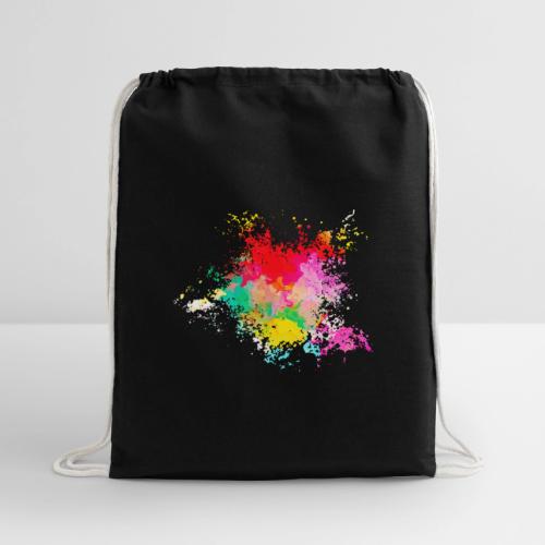 Psychedelic: Color Storm - Cotton Drawstring Bag