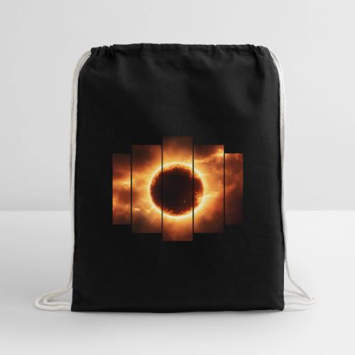 Eclipse Beyond Worlds - Cotton Drawstring Bag