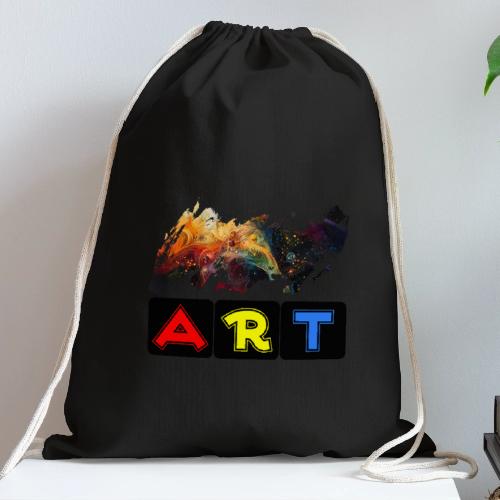 Pulse of Art - Cotton Drawstring Bag