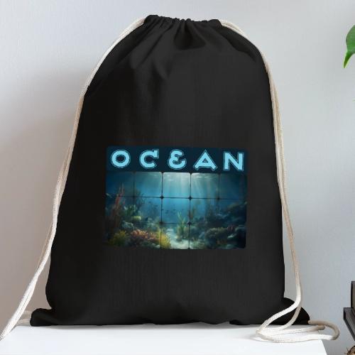Ocean: Beneath the Surface - Cotton Drawstring Bag