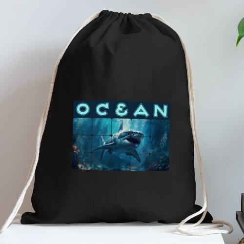 Ocean: Predator's Domain - Cotton Drawstring Bag