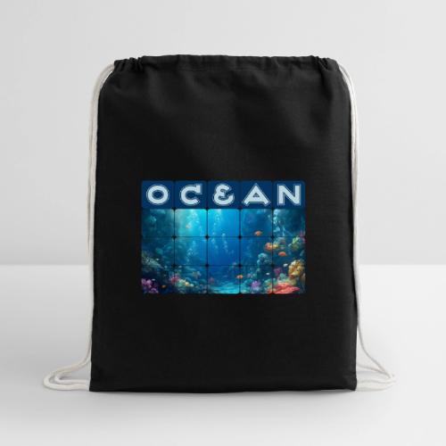 Ocean: Coral Carnival - Cotton Drawstring Bag