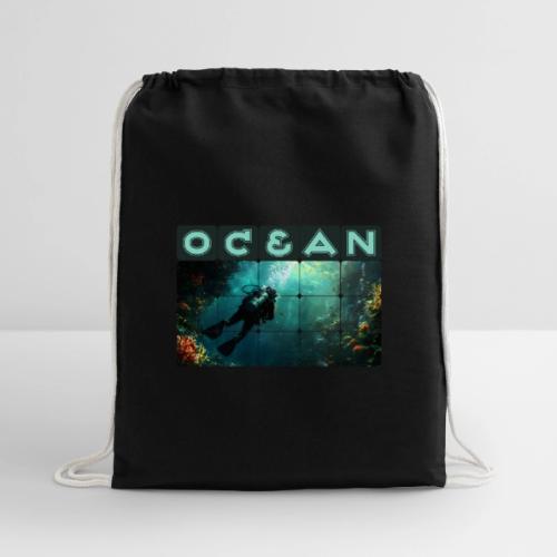 Ocean: Explorer of the Deep - Cotton Drawstring Bag