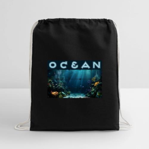 Ocean: Rainbow Reef Life - Cotton Drawstring Bag