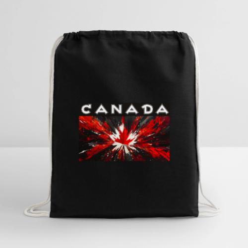 Canada Splash - Cotton Drawstring Bag