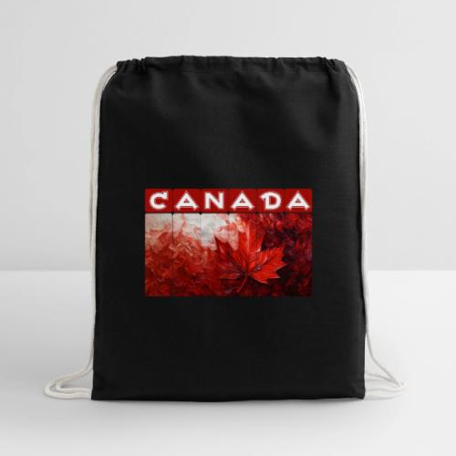 Canada Painted Pride - Cotton Drawstring Bag