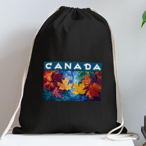 Canada in Brushstrokes - Cotton Drawstring Bag